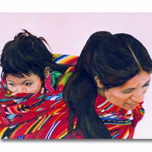 Guatemala mare i nen esquena